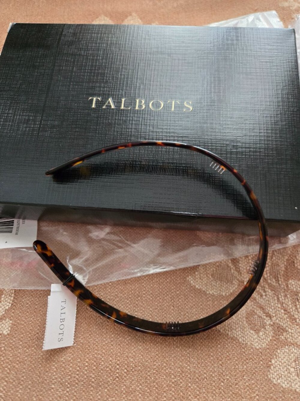 NWT Talbots Tortoise Shell Headband (Set of 2 - each in gift box)